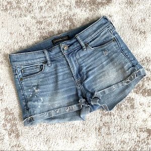 Abercrombie & Fitch Distressed Denim Shorts (2)